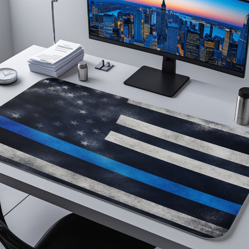 Polyester Desk Pad, 14.4x12.1