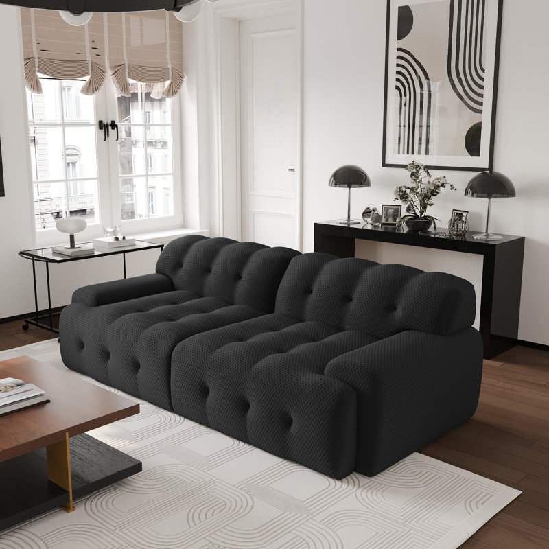 Canapé modulaire surdimensionné 86 po Yardgrace, Black