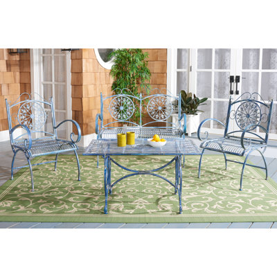 Pafford Ornate Iron Conversation Set