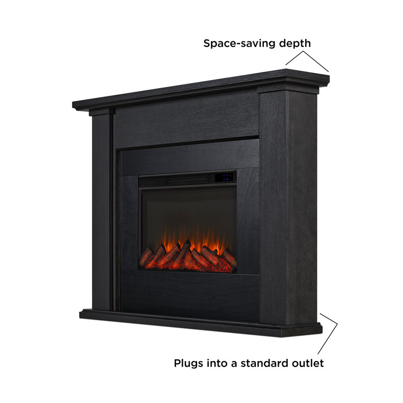 Tejon 52" Slim Electric Fireplace by Real Flame, Gray