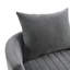 Coussin rotatif capitonné de style transitionnel 1 pièce