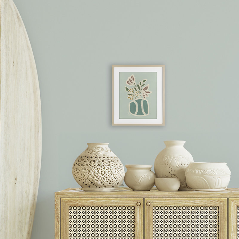 Erin, bouquet de fleurs, reproduction encadrée sous verre, design par Beki Marquardt, H 16 po x l 13 po