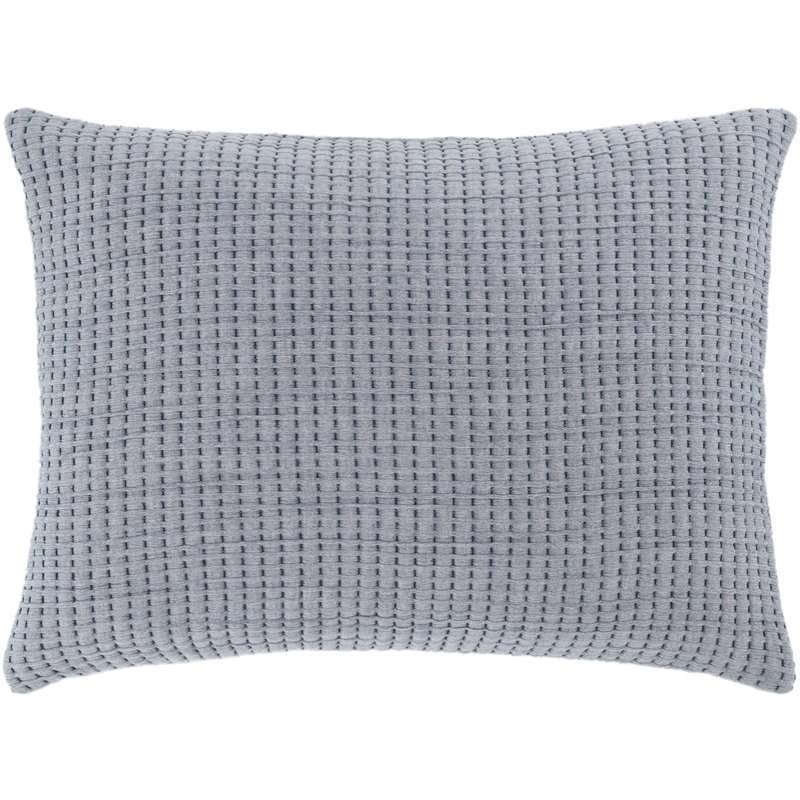 Pick Stitch Matelasse Sham, Standard, Navy