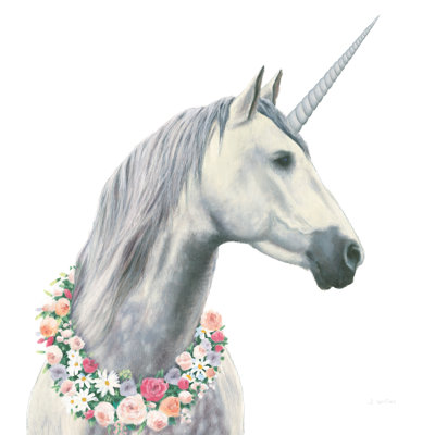 Spirit Unicorn I Square - Wrapped Canvas Print