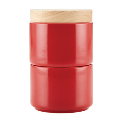 Rachael Ray Ceramic Stacking Spice Jar Set with Lid