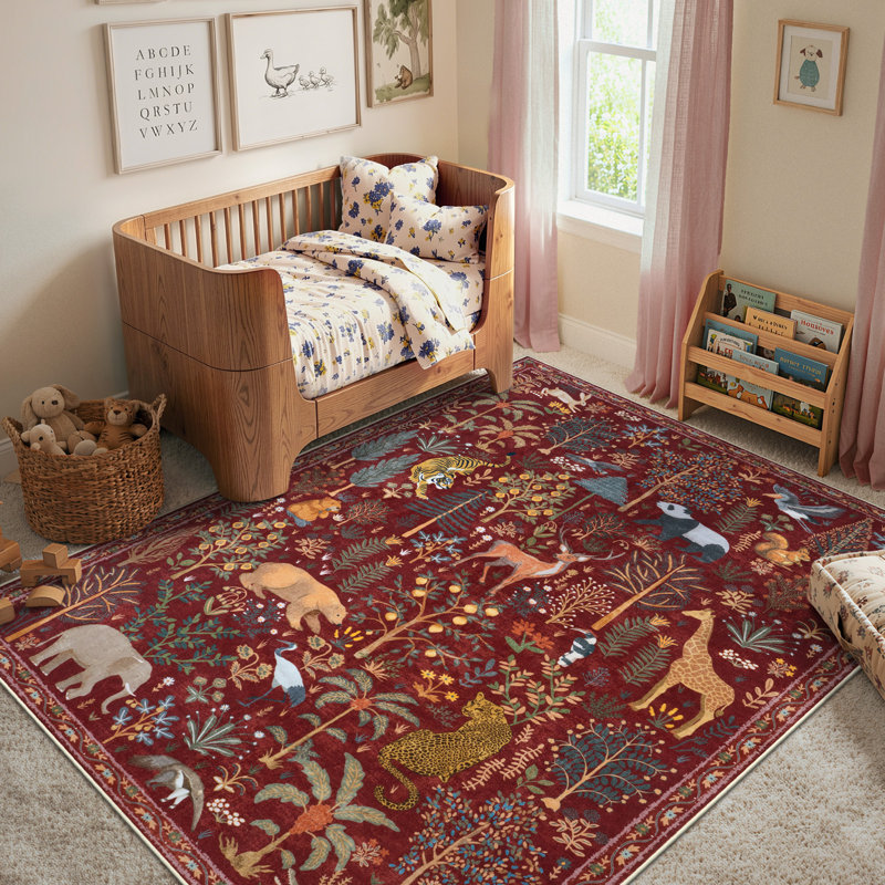 Tapis lavable pour salon moderne Goldene, Rectangle 5 pi x 7 pi