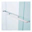 Double porte de douche coulissante pour baignoire, cadre en alliage d'aluminium chromé, verre trempé clair de 1/4 po (6 mm) d'épaisseur.