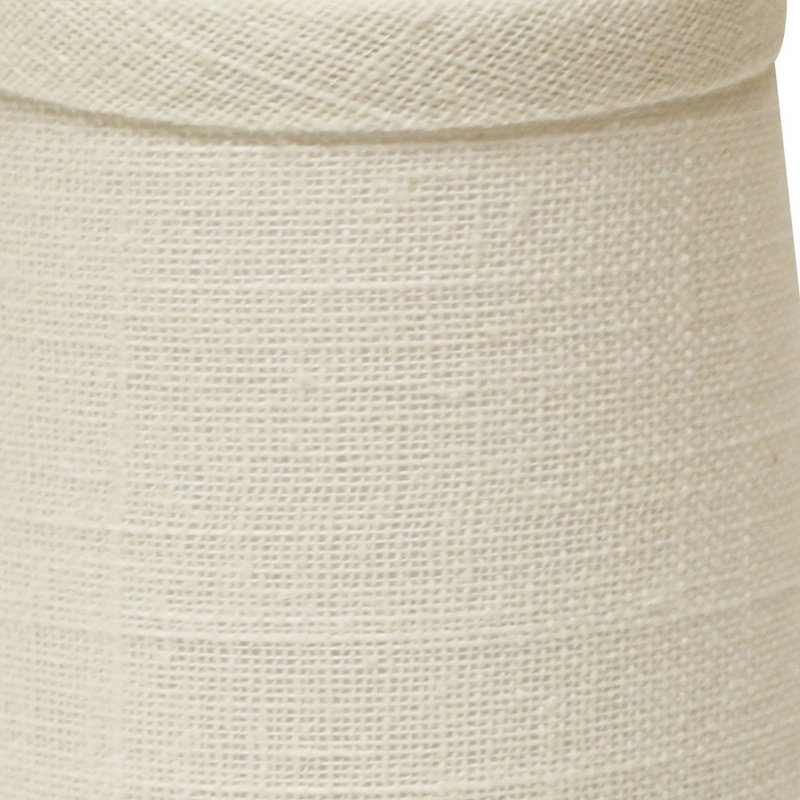Ensemble de 6 abat-jour lustre en lin, H 4 po x l 4 po x P 4 po, Blanc cassé