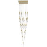 41 - Light Dimmable Tiered Chandelier