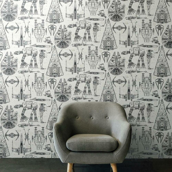 Star Wars Wallpaper Imperial Forces Wall Covering by Brian Flynn of Super  7  RAR Writes