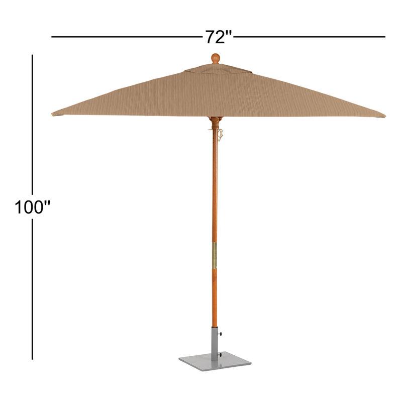 SunbUmbrella 72 po, Sunbrella noyer Dupione