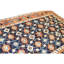 High-Quality Hand-Knotted Navy And Rust Area Rug