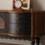 Meuble télé rétro en bois manufacturé brun noisette-1382691827