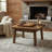 31.5" Solid Wood Coffee Table, Square Center Table With Rounded Edge, Farmhouse Living Room Table, Easy Assembly