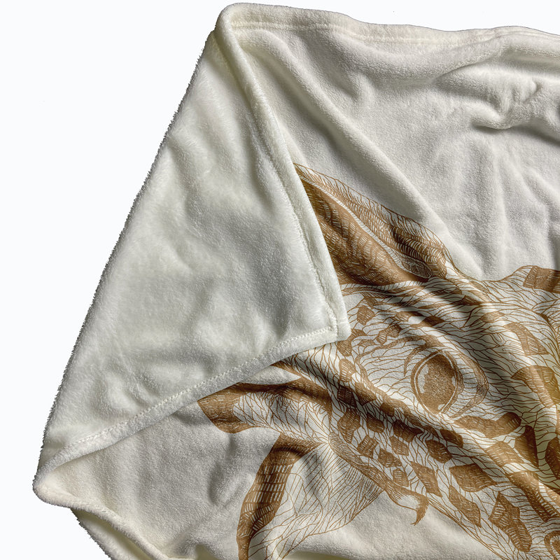 Plain Weave / Muslin Throw Blanket, White
