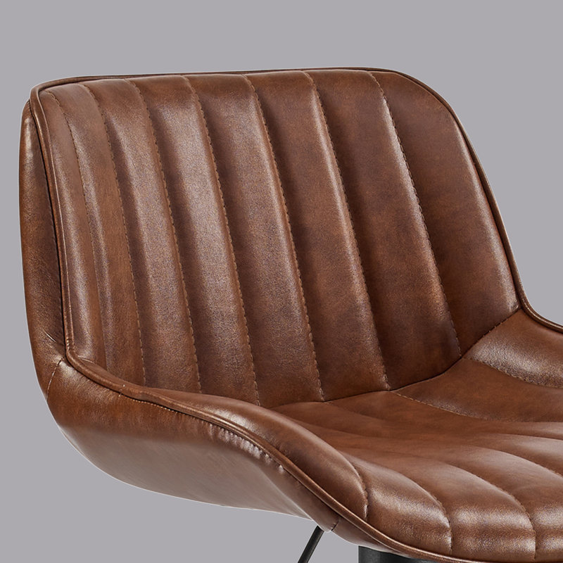 Tabouret de bar et de comptoir Almeida, Brun foncé