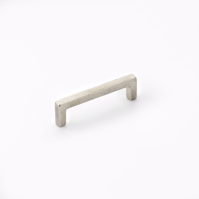 Poignée d'armoire Schaub Vinci, Bronze blanc poli, 3 1/2"