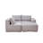 Boneless Transformable Light Gray Sofa: Space Freedom