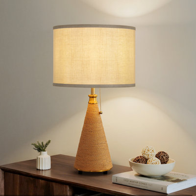 Lampe de table en métal 24 po pour le salon et la chambre à coucher