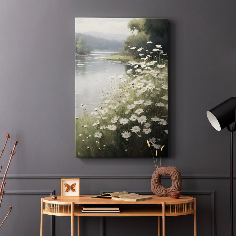 Motif floral rétro CCXCVII - galerie Cavas, H 36 po x l 24 po