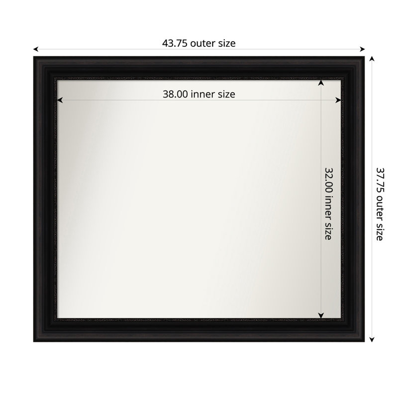 Senaiya Wall Mirror, Rectangle, 37.75" x 43.75"