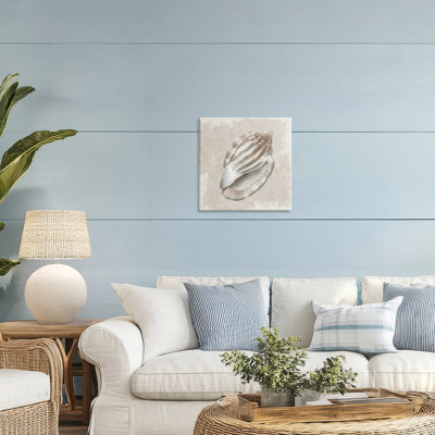 Conch Shell sur toile à motif rétro, design par Conrad Knutsen