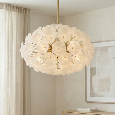 Audrey 8-Light Brushed Gold Pendant Light