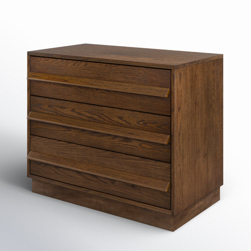 Sauger 35'' W 3 - Drawer Dresser, Medium Oak