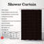 Rideau de douche standard 1 pièce Rainbow Buds 0029-1299464988