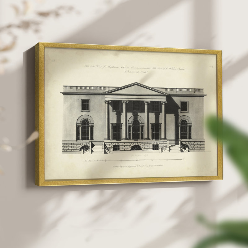 Richardson Architecture I -Framed Print - Restickable, 22" H x 28" W