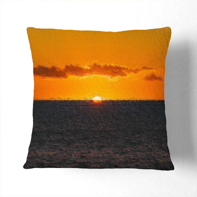 Square Throw Cushion, 40cm H x 40cm W x 15cm D, Stone