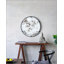 Theodor Industrial Design Round Mirror With Metal Frame For Wall Decor And Entryway Console