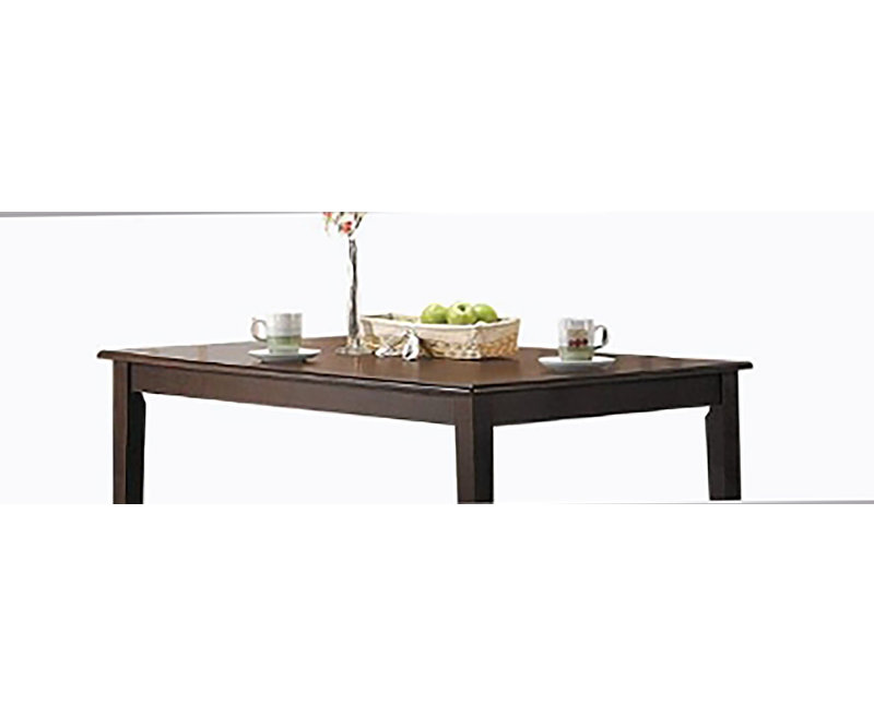 Cardiff Espresso Finish Dining Table