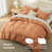 Bedsure Burnt Orange Duvet Cover Twin Size - Soft Double Brushed Bedding Set for Kids & Adults（Set of 3）-109724487-109724468