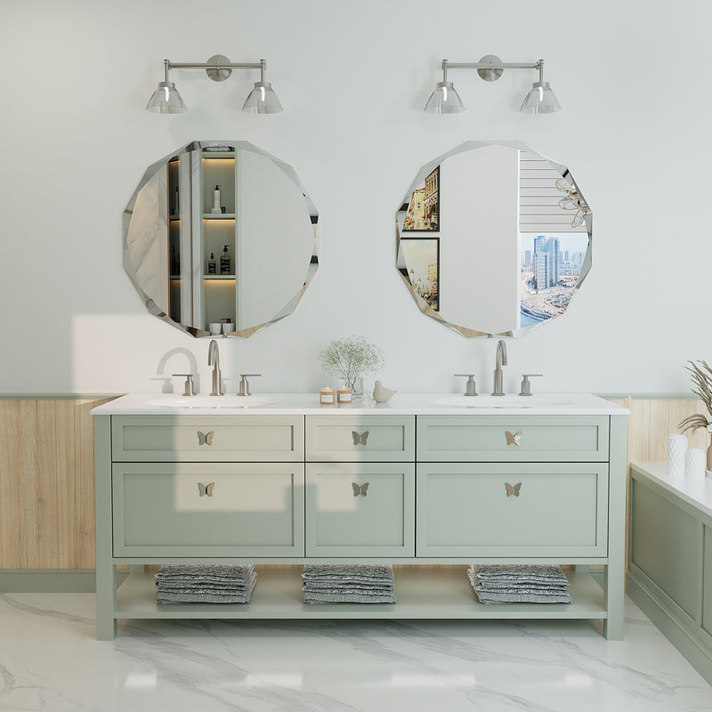 Miroir mural Aevar, 28 po x 28 po