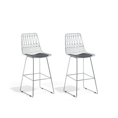 Crestline Upholstered Counter Stool with Metal Frame
