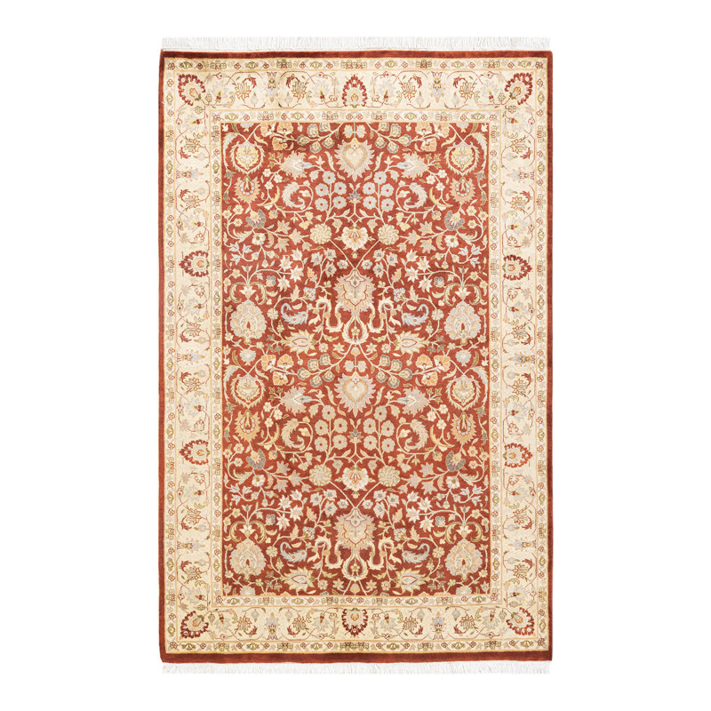 Classic One-of-a-Kind 4' 1" X 6' 3" Hand Knotted Area Rug