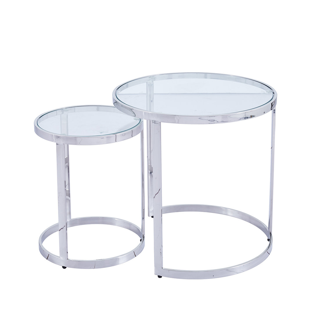 Couchtisch-Set Carlinda aus Glas