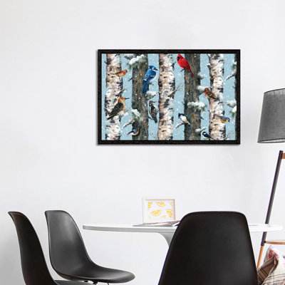 Songbirds in the Forest 1 Piece Wall Art on Canvas