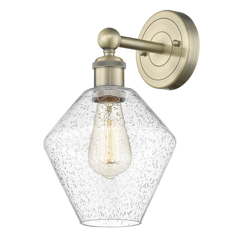 Amylea Steel Armed Sconce, Antique Brass
