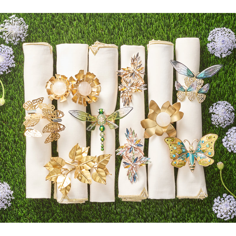Flutter Napkin Ring in Lilac/Periwinkle in a Gift Box