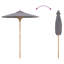 Garden Parasol Bamboo Outdoor Shade Patio Umbrella Sun Modern Terrace-255293239