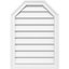 Octagonal Top Surface Mount Functional Brickmould Frame PVC Gable Vent