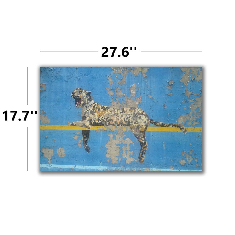 Leaping Leopard Urban Wall Art