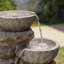 Fontaine en résine avec bols à niveaux