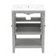 24" Modern Sleek Bathroom Vanity Elegant Ceramic Sink With Solid Wood Frame Open Style Shelf-1463839275-1463839287