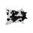 Coggins 2' X 3' Black and White Cowhide Hand Woven Area Rug-1350479531