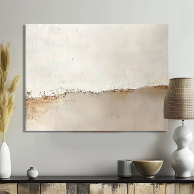 Gold White Shadow Lines Abstract - Minimalism Framed Wall Art, Gold Minimalist Canvas Print