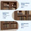 Bibliothèque à 5 niveaux, bibliothèque en bois de 70,9 po de hauteur pour la chambre à coucher
