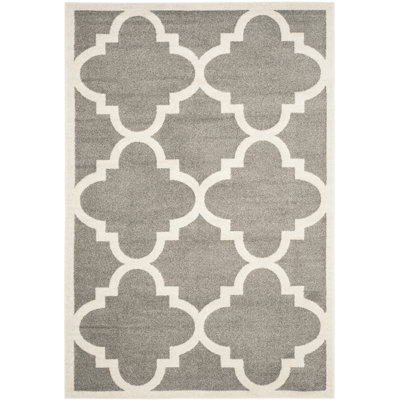 Kathy Geometric Hand Woven Indoor / Outdoor Area Rug